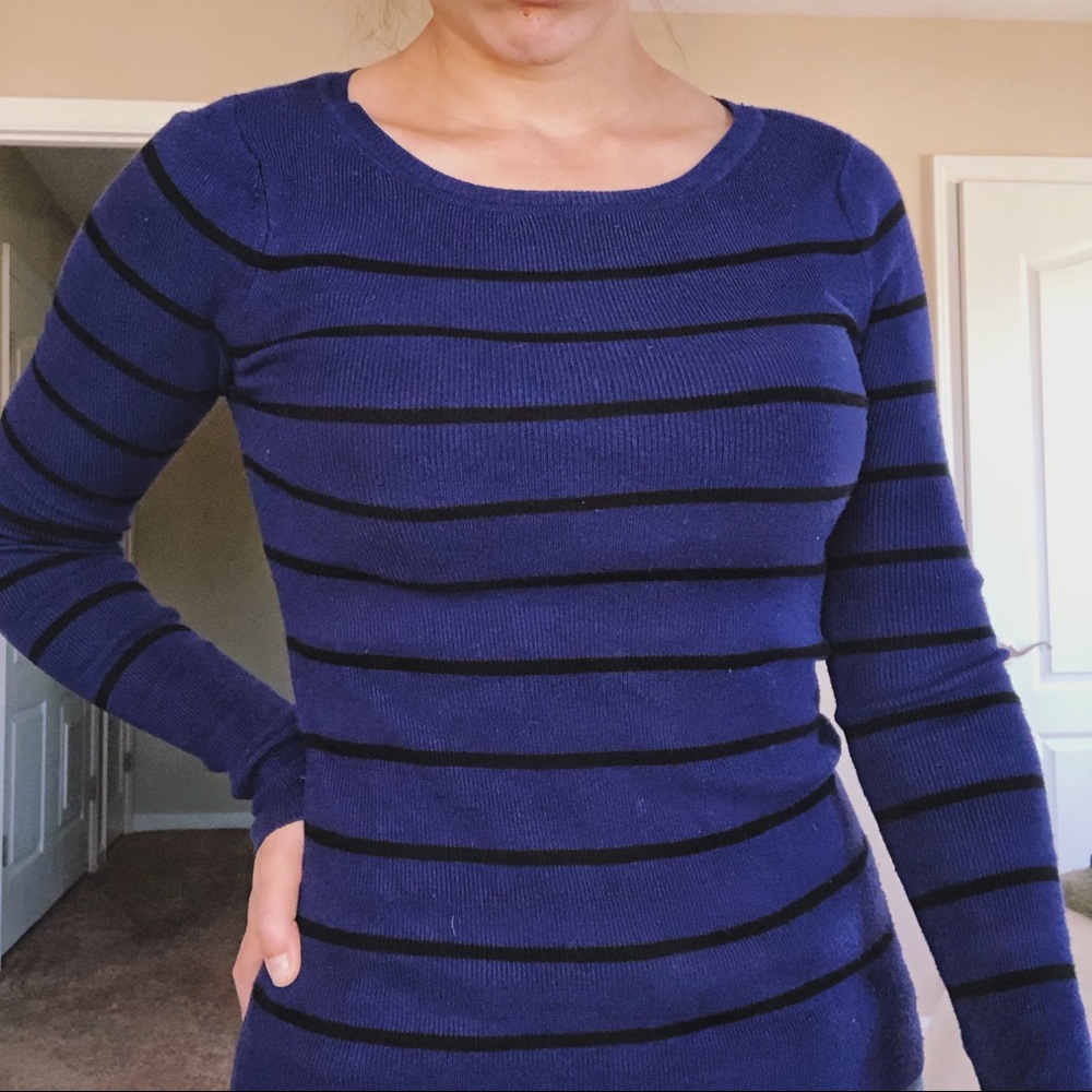 Striped Fitted Sweater XS